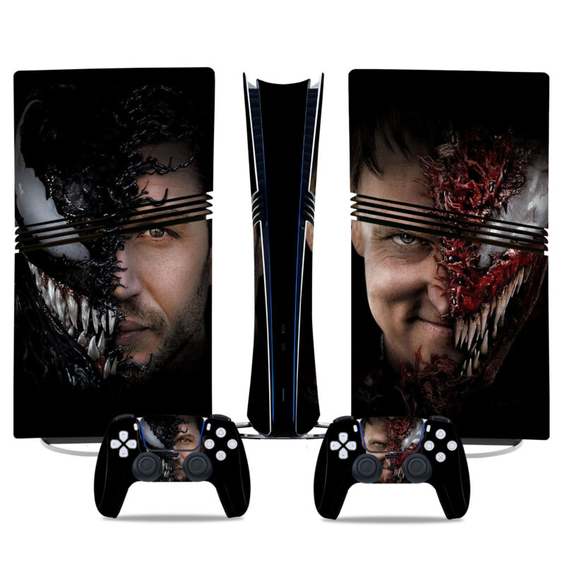 Venom Vs Carnage PS5 Pro Skin Sticker For Console And Controllers – Premium Vinyl Decal