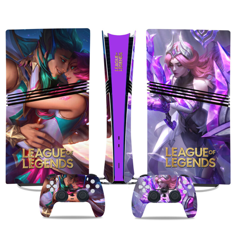 Epic League Of Legends PS5 Pro Skin Sticker - Stylish Console And Controller Wrap