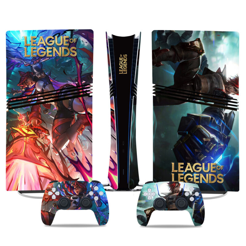 Epic League Of Legends PS5 Pro Skin Sticker – Perfect Console And Controller Design