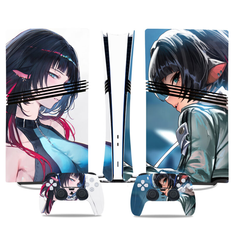 Zenless Zone Zero PS5 Pro Skin Sticker - Custom Anime Console Wrap With Controller Decals