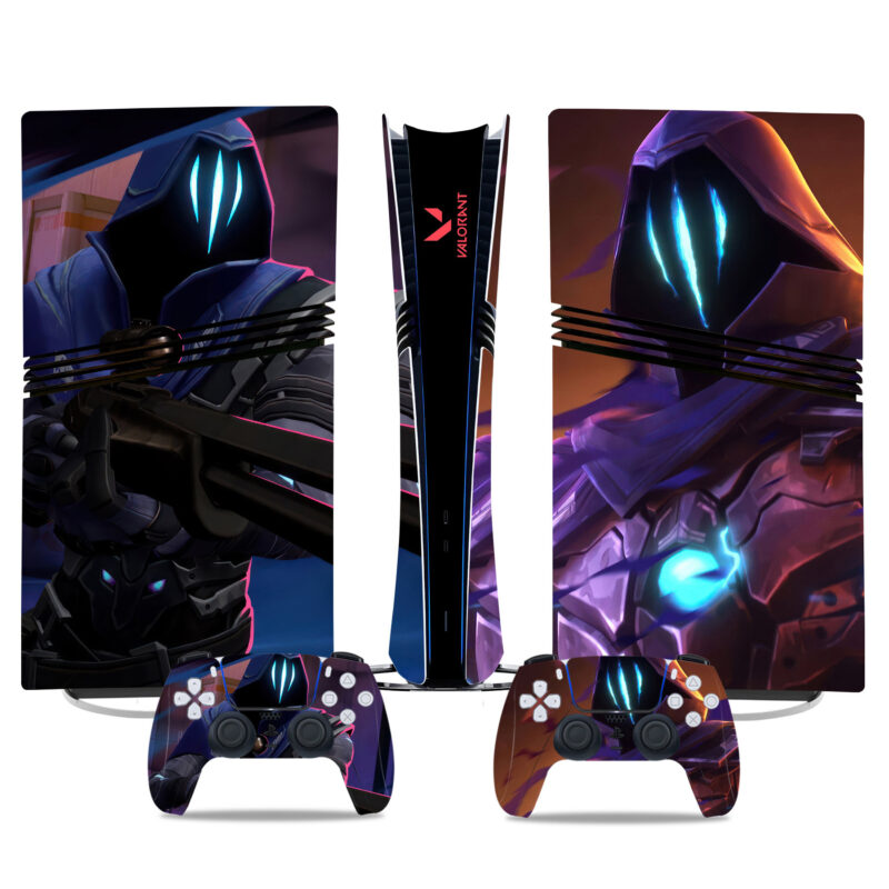 Valorant PS5 Pro Skin Sticker - Custom Console Wrap And Controller Decals For Gamers