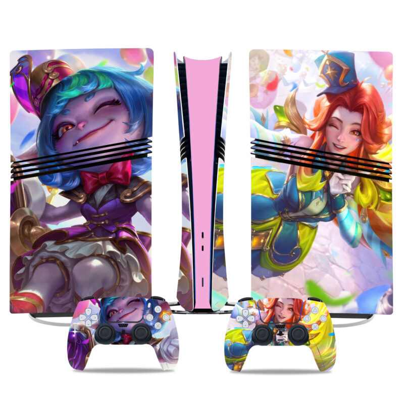 League Of Legends: Wild Rift PS5 Pro Skin Sticker - Vibrant Design With Controller Decal