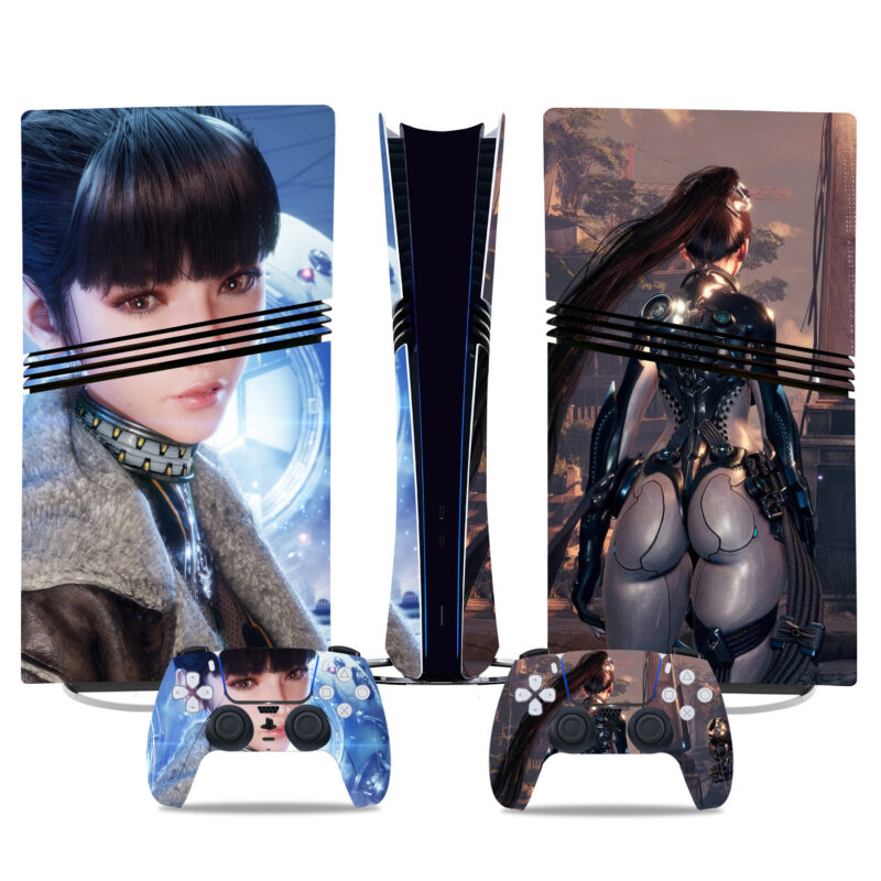 Stellar Blade PS5 Pro Skin Sticker - Futuristic Console Wrap And Controller Design