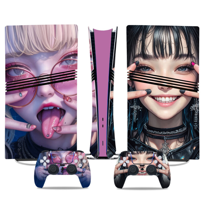 Yasinjo Remix PS5 Pro Skin Stickers - Stylish Custom Design For Console And Controller