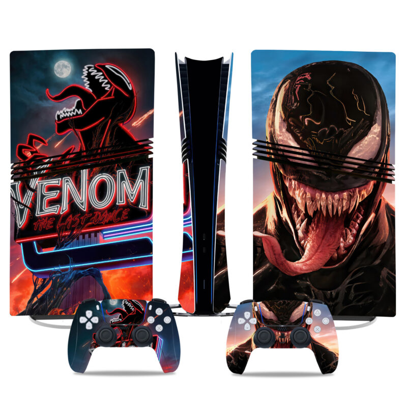 Venom PS5 Skin Sticker – Premium Console & Controller Vinyl Wrap Design For Gamers