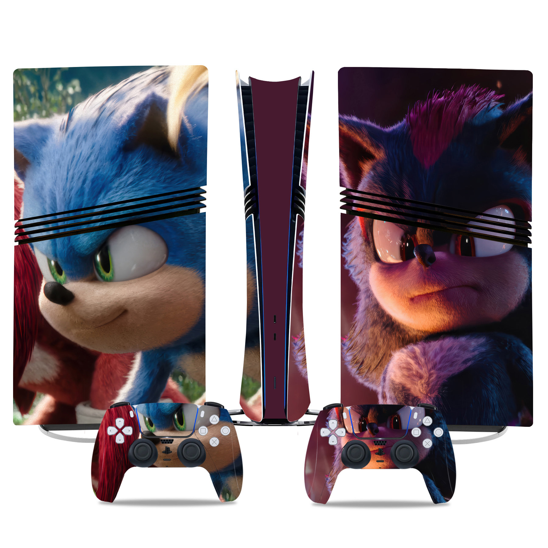 Sonic the Hedgehog 3 PS5 Pro Skin Sticker – Ultimate Gaming Console Customization For Fans - Image 2