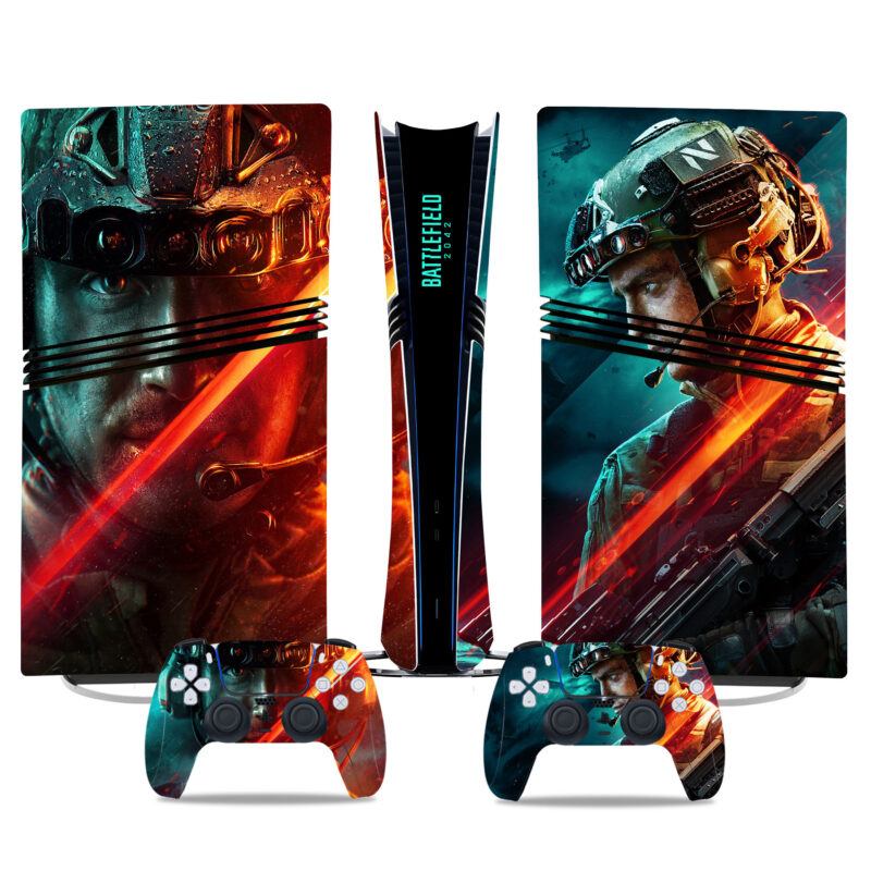 Battlefield 2042 PS5 Pro Skin Sticker – Premium Console & Controller Wrap For Gamers