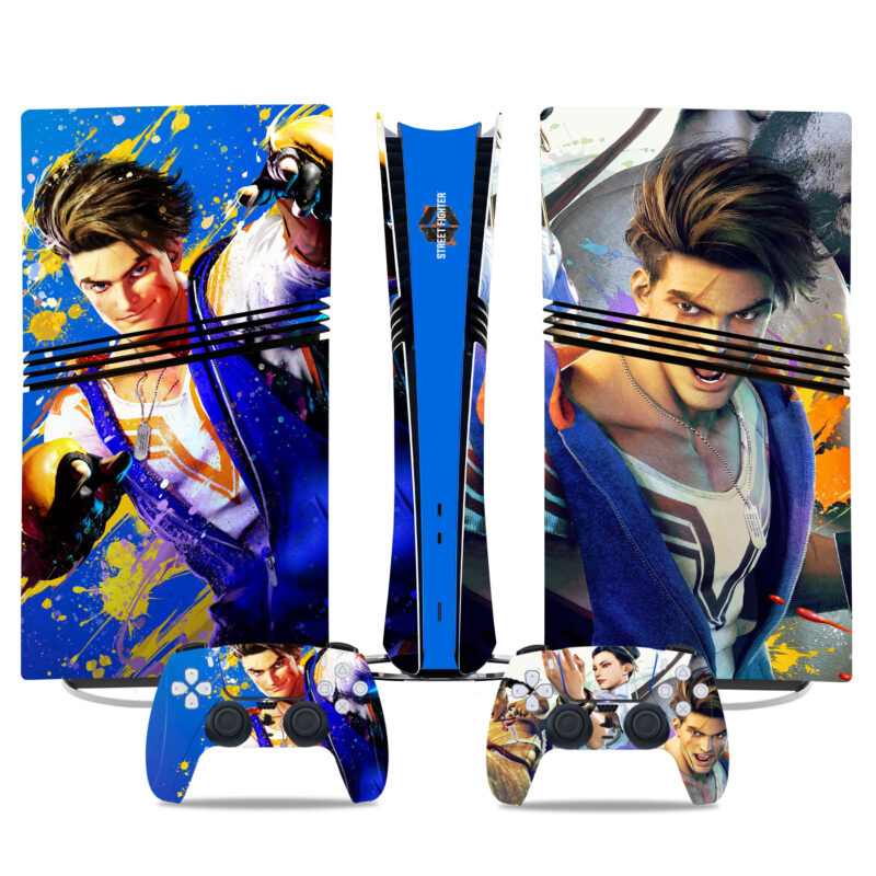 Street Fighter 6 PS5 Pro Skin Sticker – Vibrant Luke Design For Console And Controller