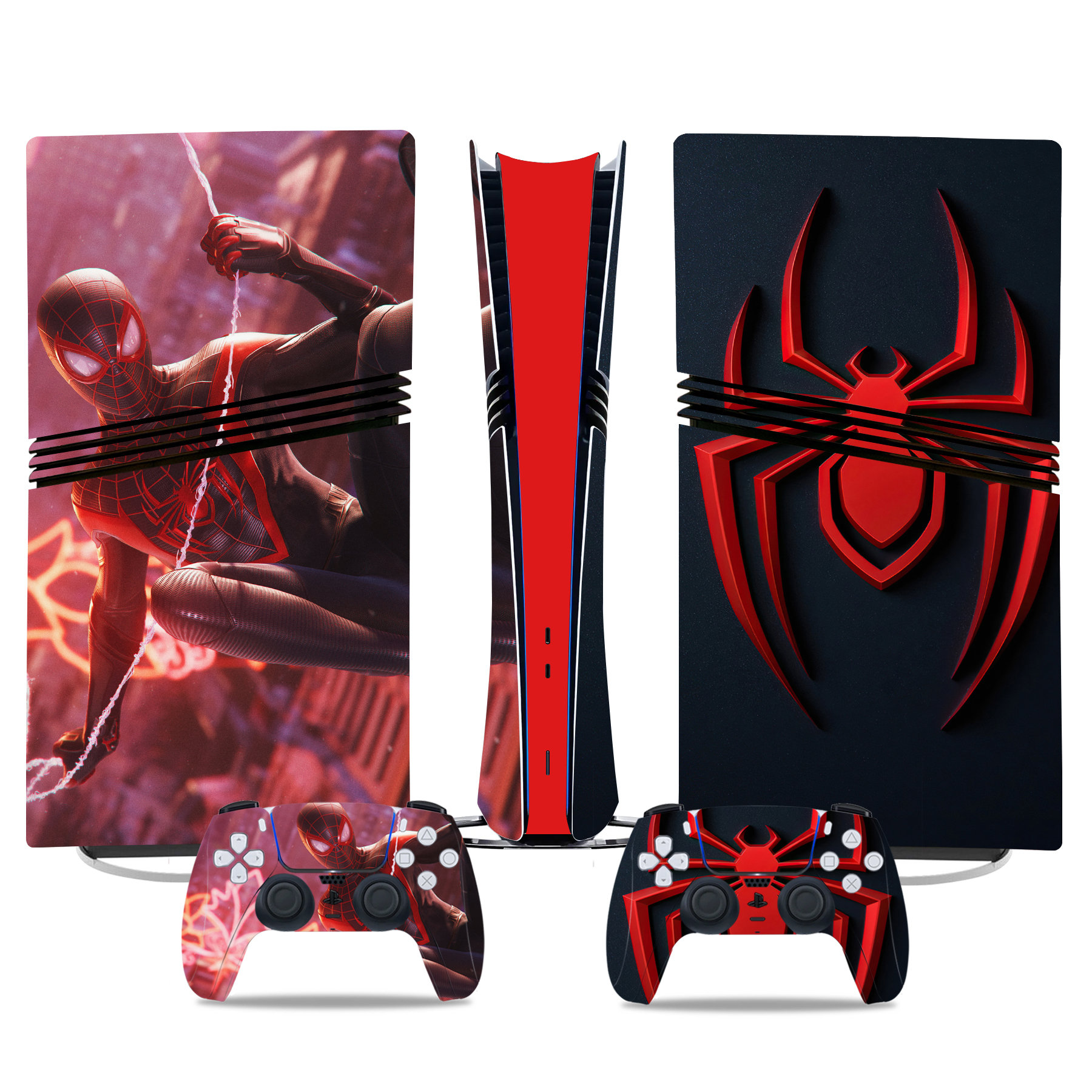 Spider-Man PS5 Pro Skin Sticker For Console And Controller - Image 3