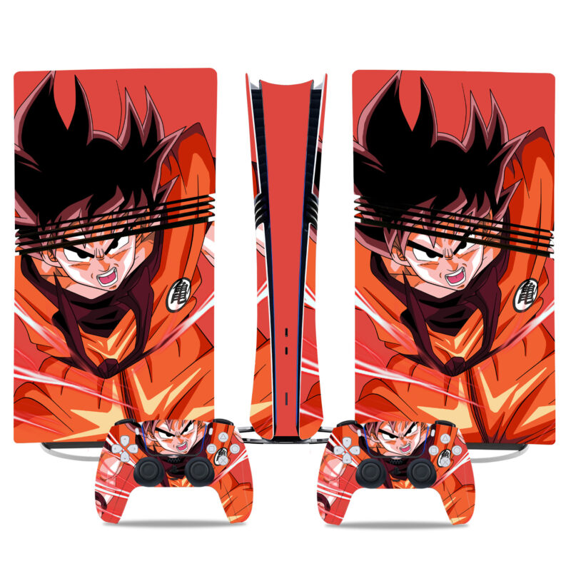 Dragon Ball PS5 Pro Skin Sticker – Custom Console And Controller Wrap With Iconic Goku Design