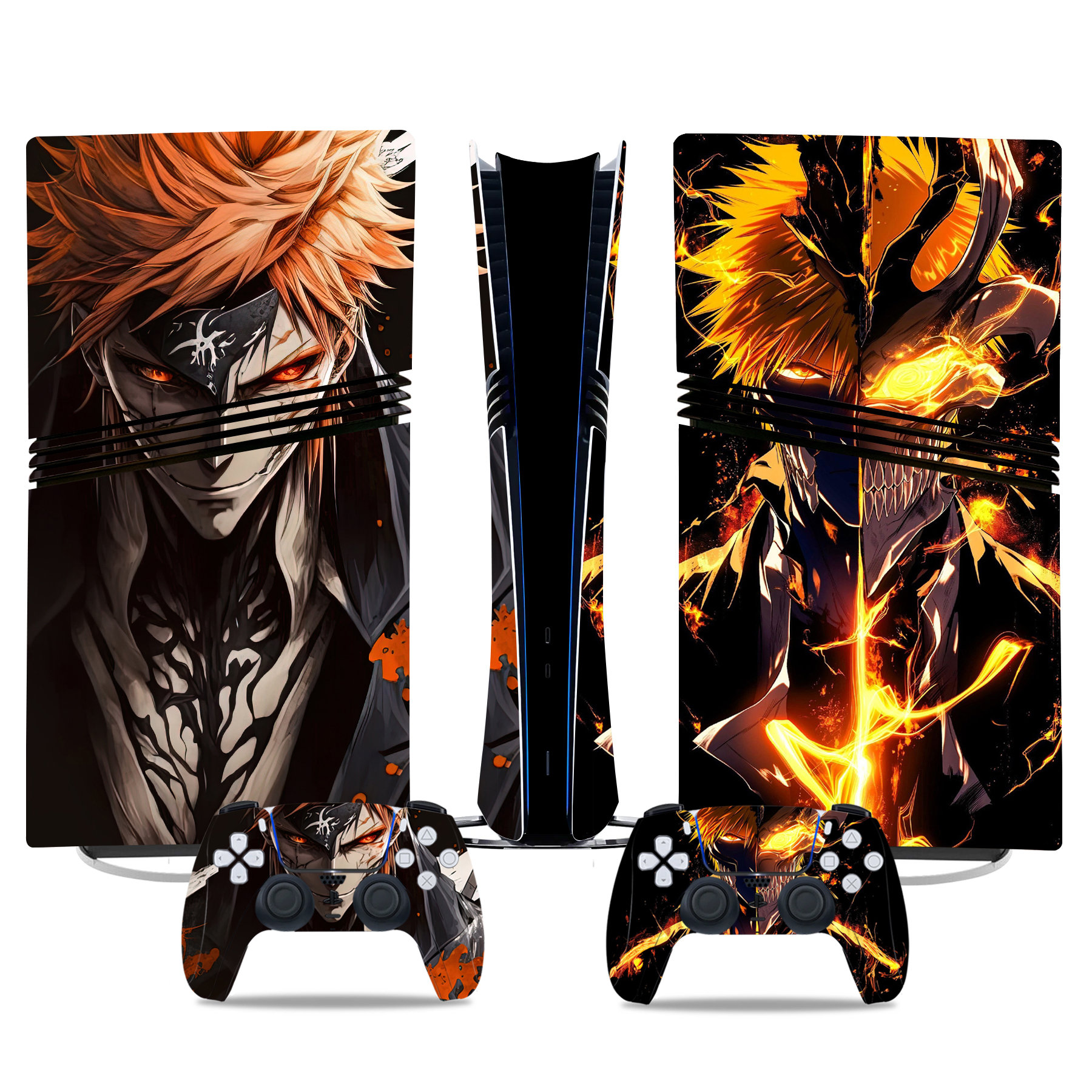Bleach Ichigo PS5 Pro Skin Sticker – Custom Console And Controller Wrap With Epic Design - Image 2