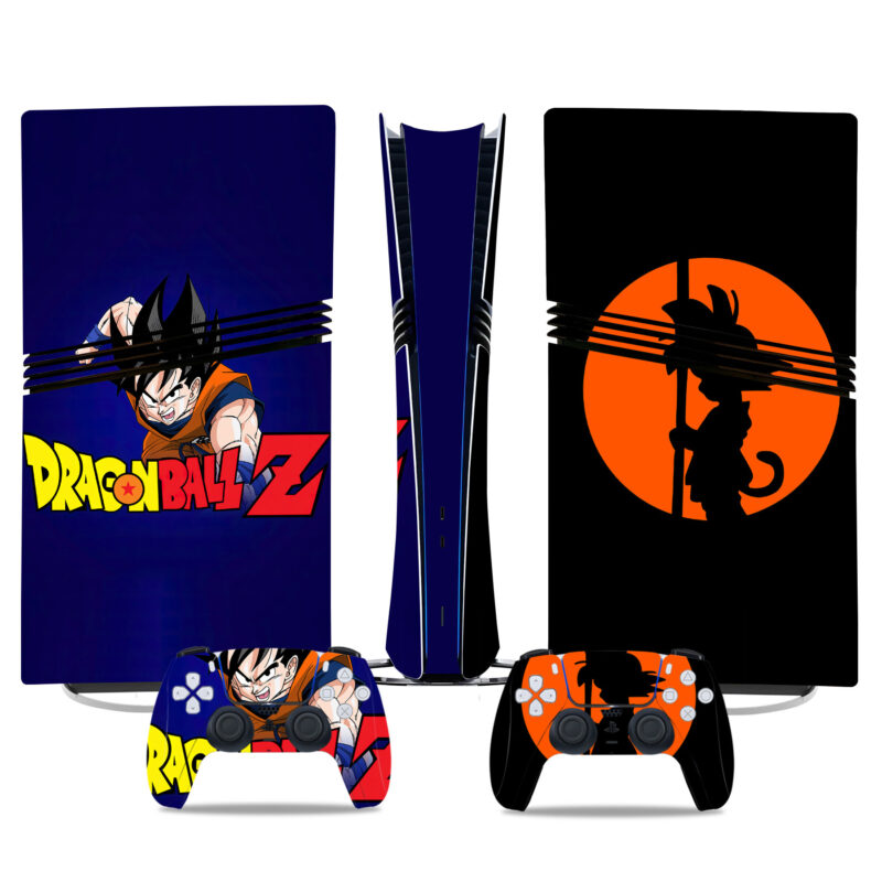 Dragon Ball Z PS5 Pro Skin Stickers – Goku Themed Console And Controller Wraps