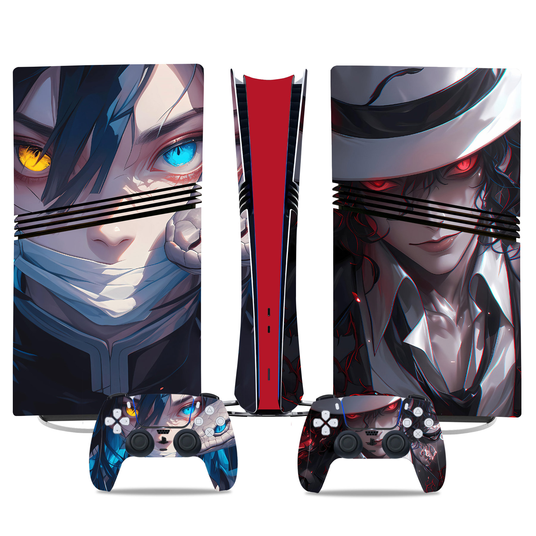 Demon Slayer: Kimetsu No Yaiba PS5 Pro Skin Stickers – Stylish Console And Controller Wraps - Image 2
