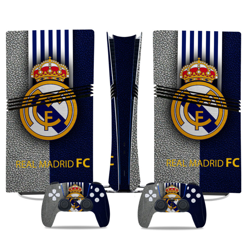 Real Madrid PS5 Skin Sticker – Premium Console And Controller Decals For Football Fans