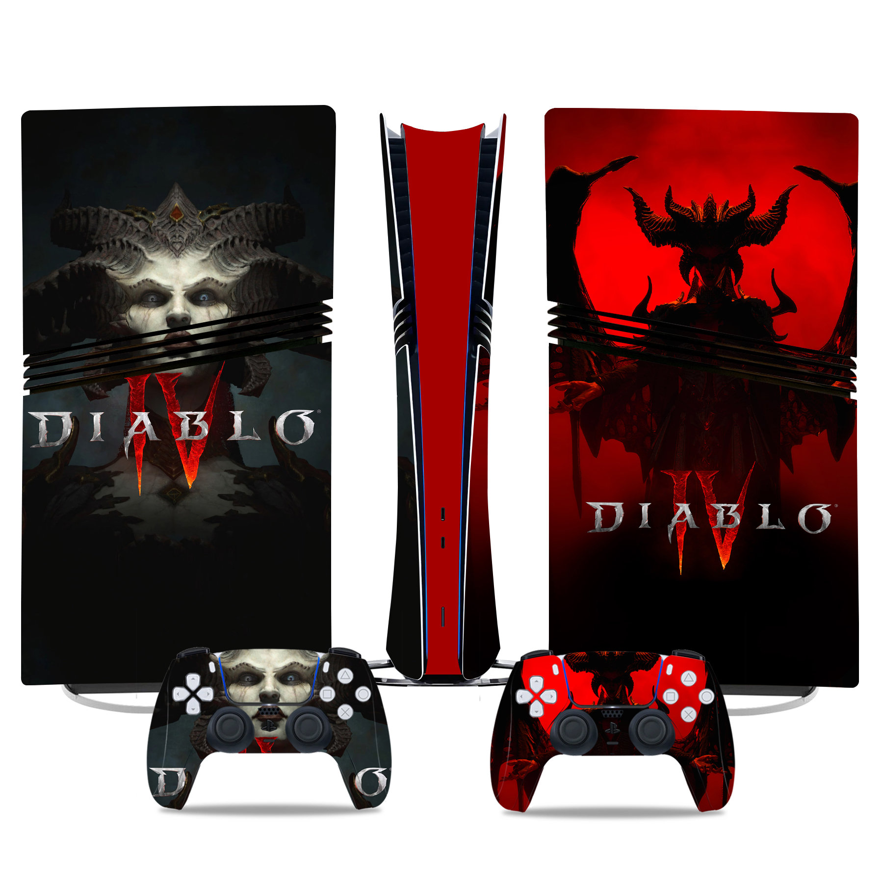 Diablo IV PS5 Pro Skin Sticker - Stylish Console & Controller Wrap For Gamers - Image 2