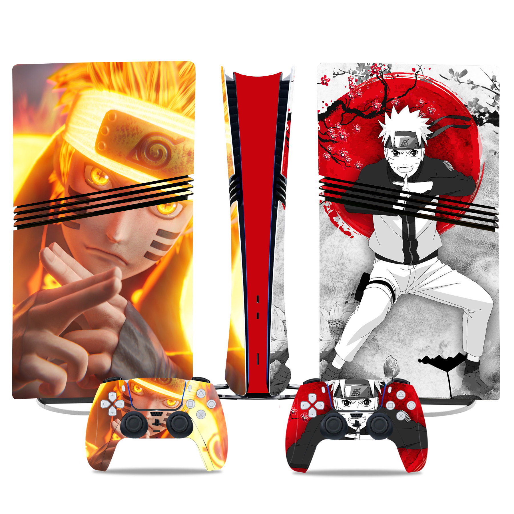 Naruto Uzumaki PS5 Pro Skin Sticker – Epic Anime Design For Console And Controller - Image 3