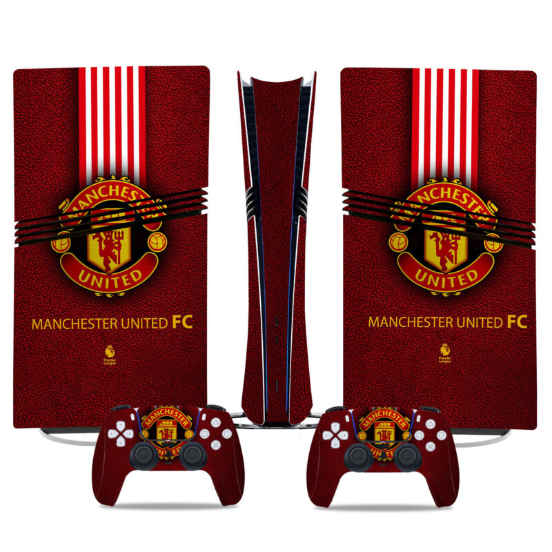 Manchester United FC PS5 Pro Skin Sticker – Premium Football Fan Console And Controller Wrap