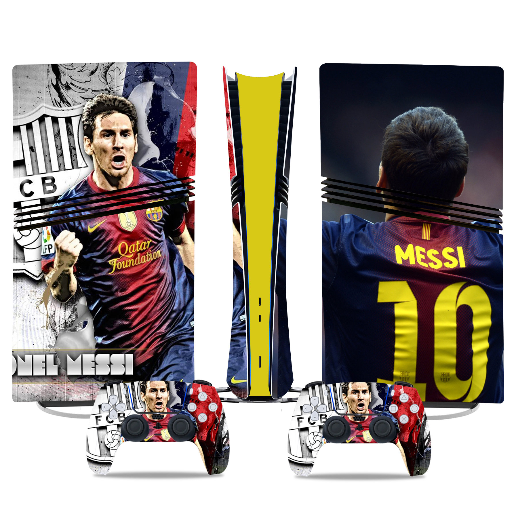 Dynamic Lionel Messi PS5 Pro Skin Sticker – Unique Console And Controller Design - Image 3
