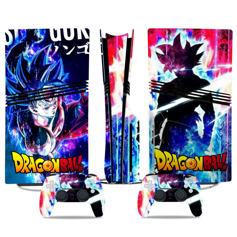 Dragon Ball Anime PS5 Pro Skin Sticker With Controller Wraps - Vibrant Vinyl Design