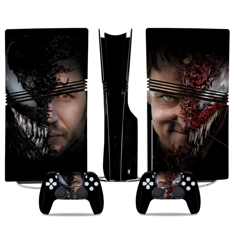 Venom Vs Carnage PS5 Pro Skin Sticker For Console And Controllers – Premium Vinyl Decal