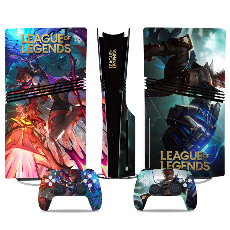 Epic League Of Legends PS5 Pro Skin Sticker – Perfect Console And Controller Design