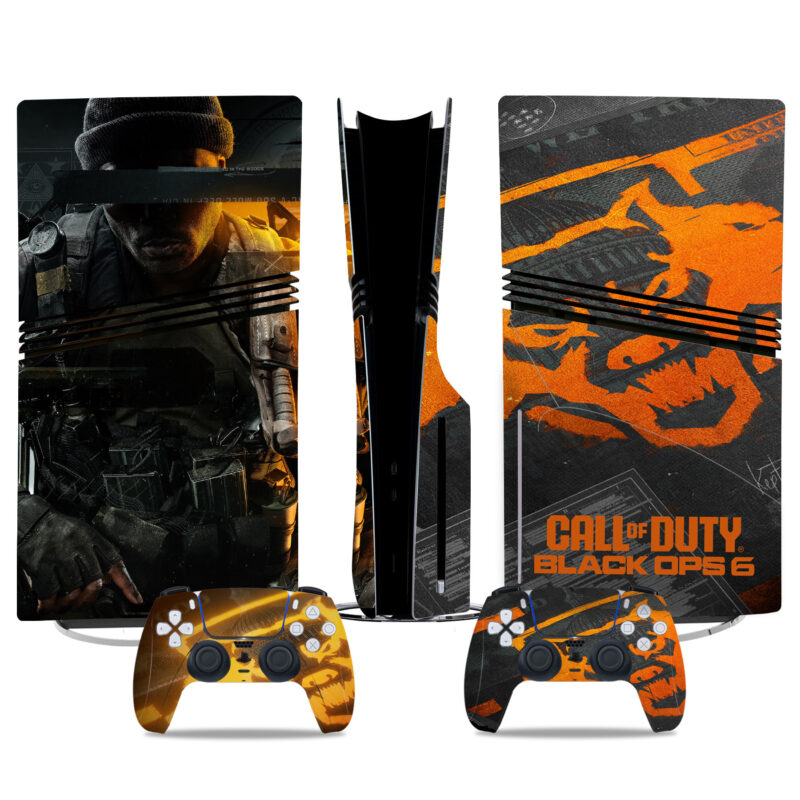 Call Of Duty: Black Ops 6 PS5 Pro Skin Sticker – Custom Console And Controller Design