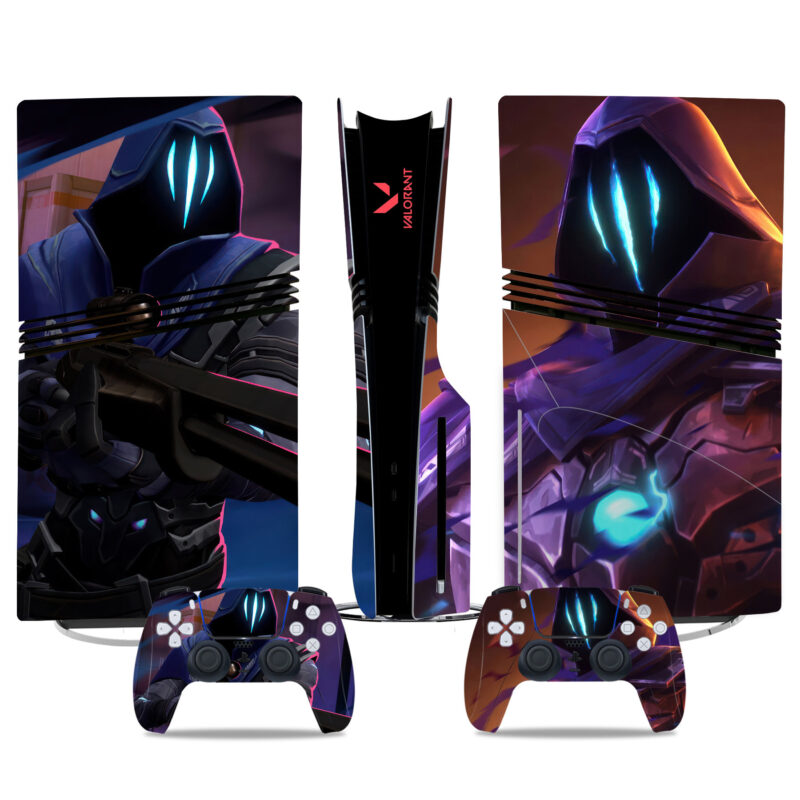 Valorant PS5 Pro Skin Sticker - Custom Console Wrap And Controller Decals For Gamers