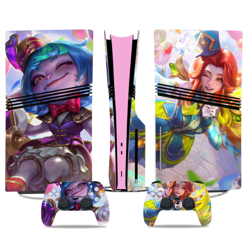 League Of Legends: Wild Rift PS5 Pro Skin Sticker - Vibrant Design With Controller Decal