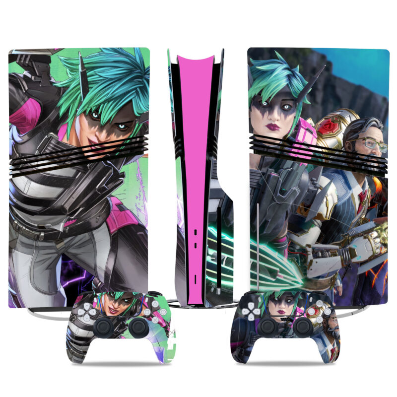 Vibrant Apex Legends PS5 Pro Skin Sticker - Unique Console Wrap And Controller Design