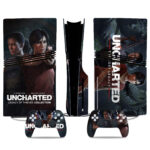 Uncharted Legacy PS5 Pro Skin Sticker Set With Matching Controller Decals – Premium Gaming Design