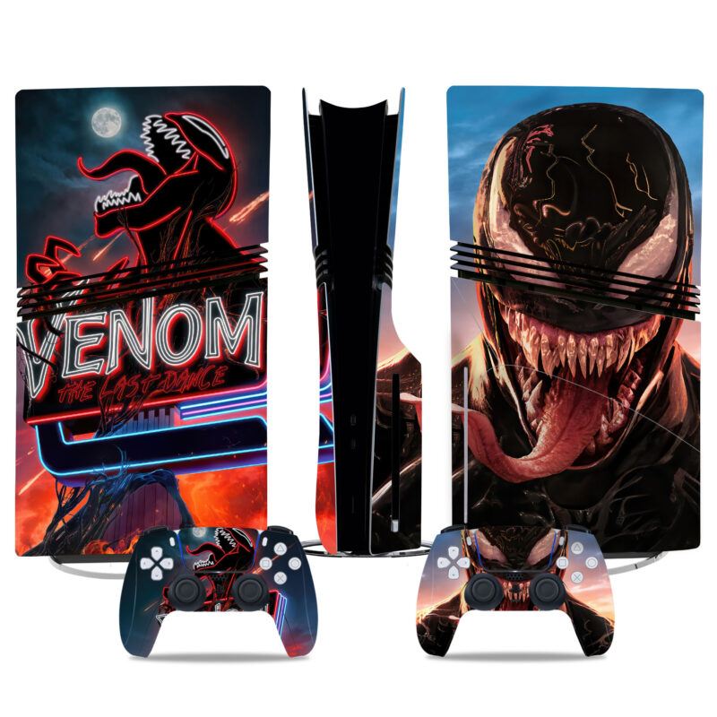 Venom PS5 Skin Sticker – Premium Console & Controller Vinyl Wrap Design For Gamers