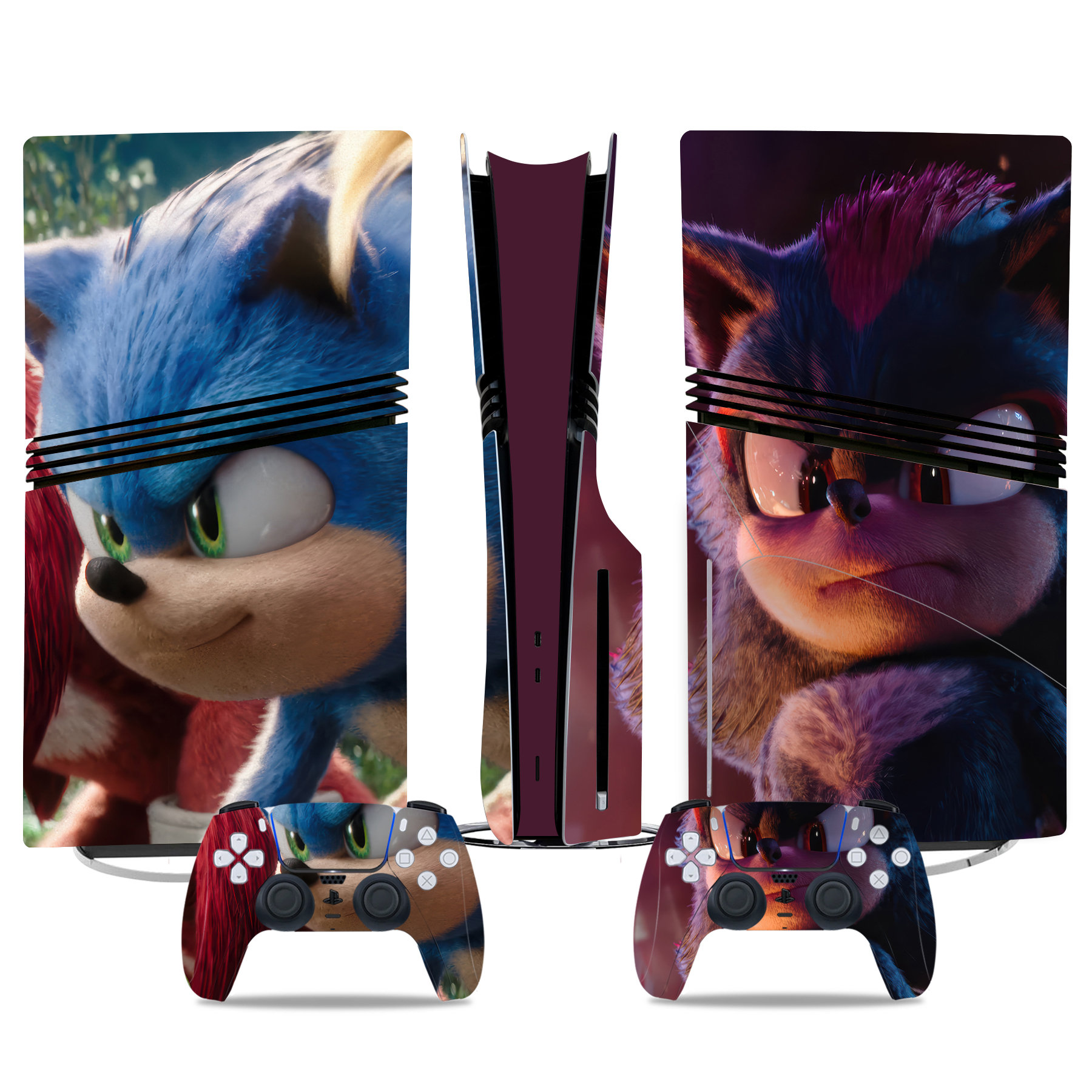 Sonic the Hedgehog 3 PS5 Pro Skin Sticker – Ultimate Gaming Console Customization For Fans