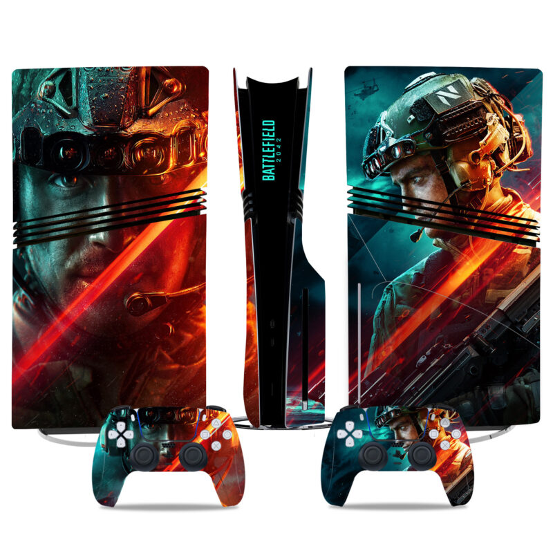 Battlefield 2042 PS5 Pro Skin Sticker – Premium Console & Controller Wrap For Gamers