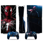 Spider-Man PS5 Pro Skin Sticker – Premium Console And Controller Vinyl Wrap For Marvel Fans