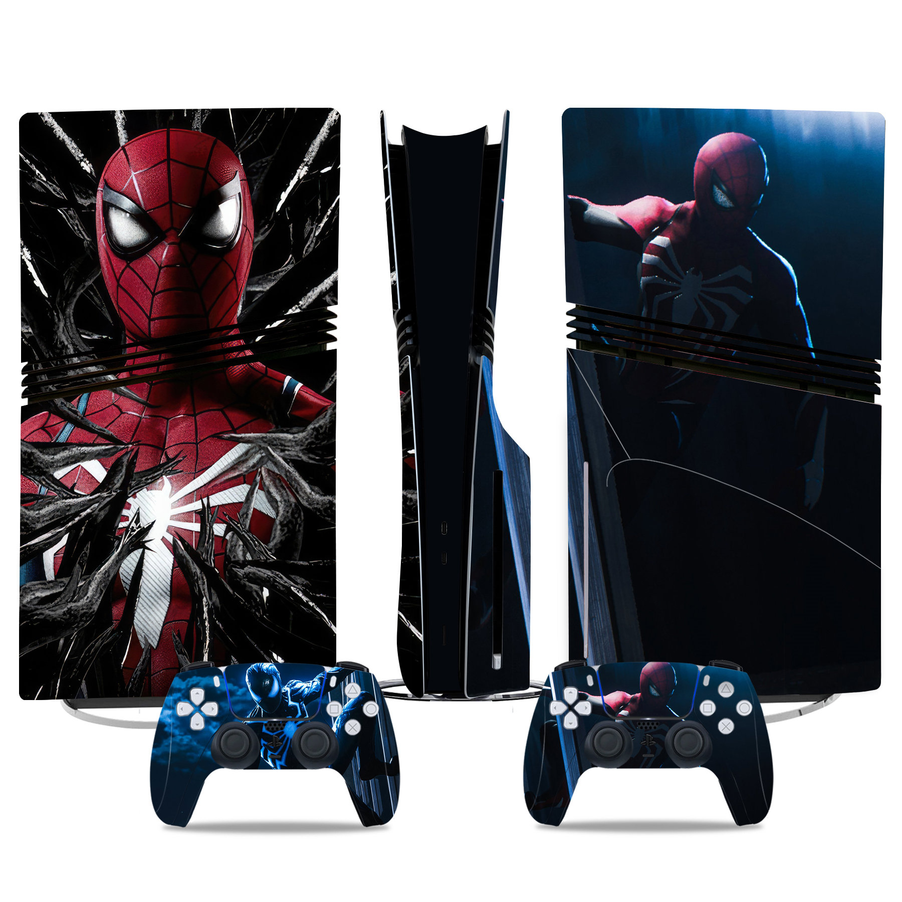 Spider-Man PS5 Pro Skin Sticker – Premium Console And Controller Vinyl Wrap For Marvel Fans