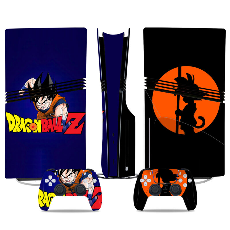 Dragon Ball Z PS5 Pro Skin Stickers – Goku Themed Console And Controller Wraps