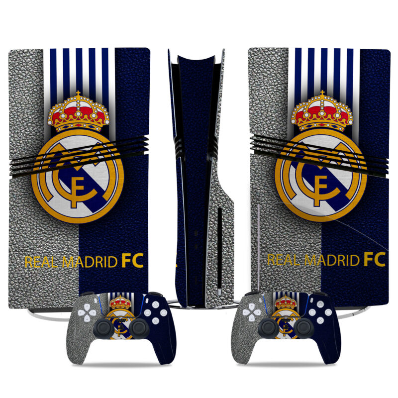 Real Madrid PS5 Skin Sticker – Premium Console And Controller Decals For Football Fans