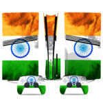 Premium Indian Flag PS5 Pro Skin Sticker For Console And Controllers - Vibrant Design