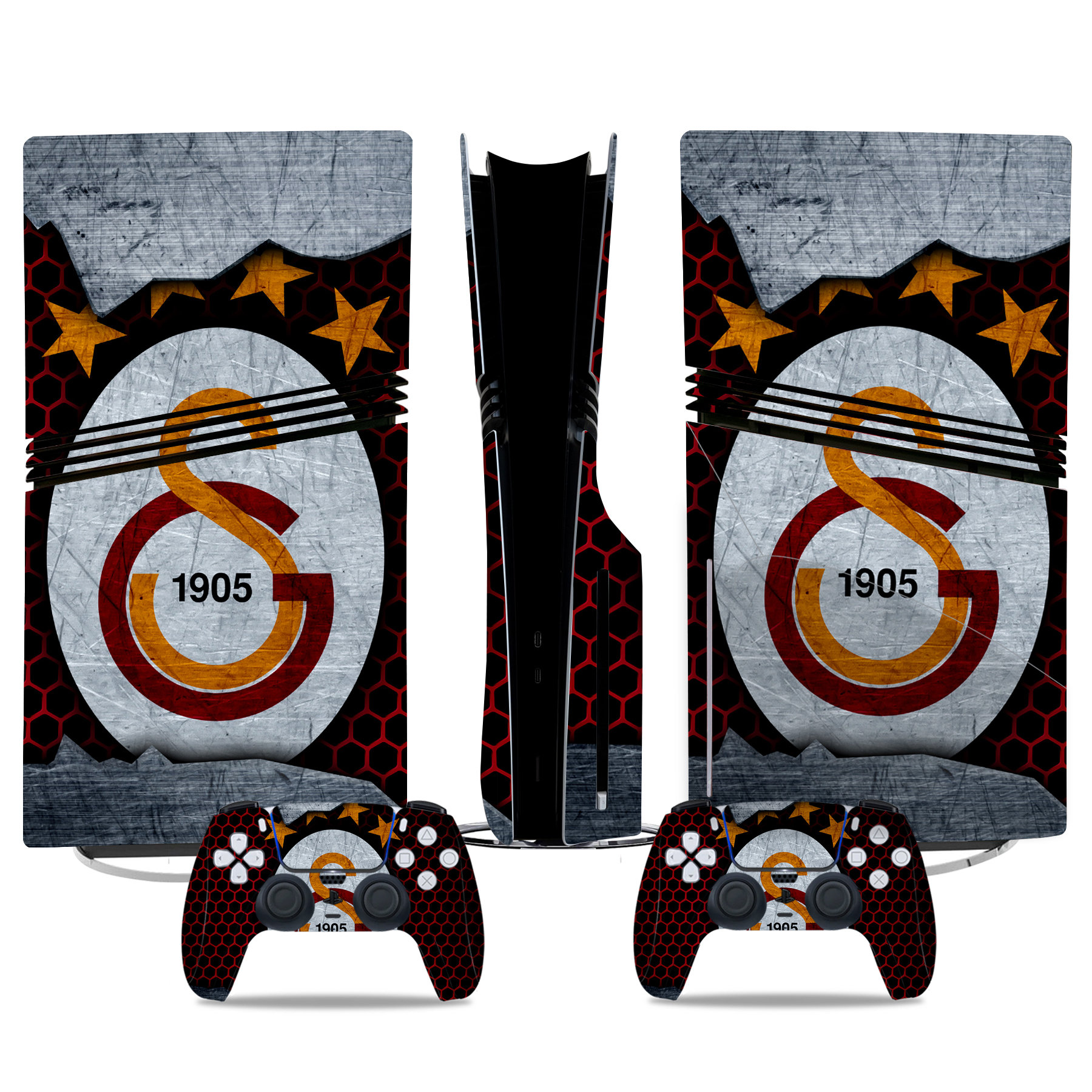 Galatasaray 1905 Custom PS5 Skin Sticker Set For Console And Controllers - Premium Design