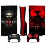 Diablo IV PS5 Pro Skin Sticker - Stylish Console & Controller Wrap For Gamers