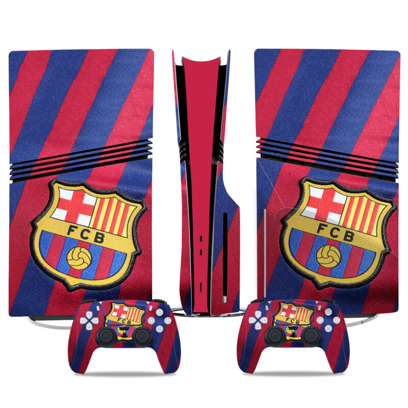 FC Barcelona PS5 Pro Skin Sticker – Premium Blaugrana Design For Console And Controller