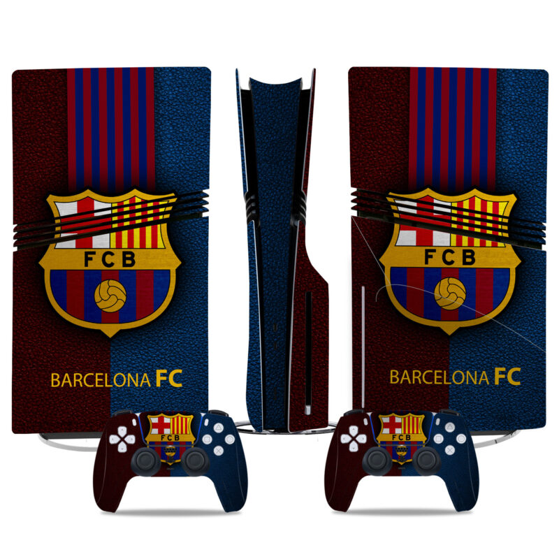 Barcelona FC PS5 Pro Skin Sticker – Iconic Design For Console And Controller