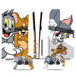 Tom And Jerry PS5 Pro Skin Sticker – Classic Cartoon Fun For Console And Controller