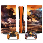 Godzilla Vs. Kong PS5 Pro Skin Sticker – Epic Battle Design For Console And Controller