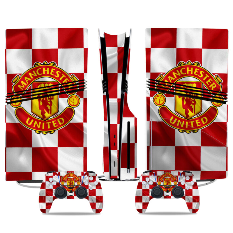 Manchester United FC PS5 Pro Skin Sticker – Premium Console And Controller Wrap For Football Fans