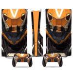 Anthem-Inspired PS5 Pro Skin Sticker With Controller Decals – Futuristic Gaming Design For Fans